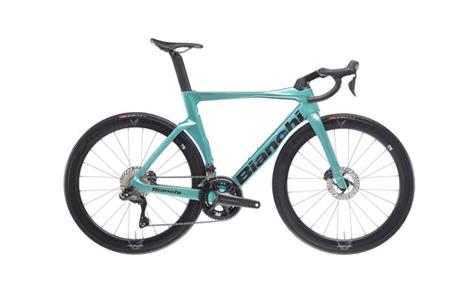 Bianchi Oltre Comp Ultegra Di2 ZN - Metallic Celeste/Black Full Glossy MY25