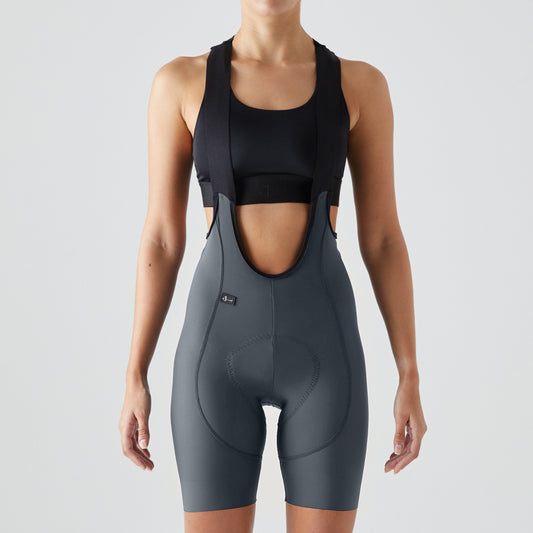 Givelo Bib Short High Density Grey Women