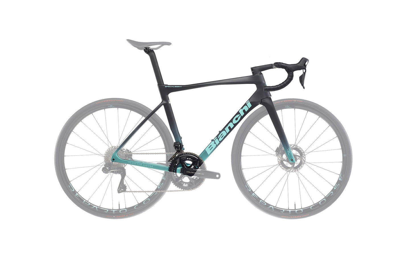 Bianchi Specialissima RC Frame Kit MR - Carbon / CK Metallic / CK16 MY25