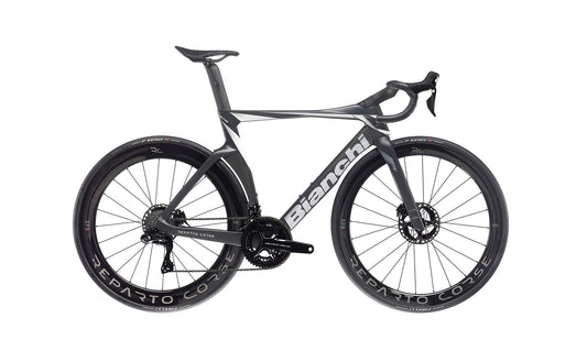 Bianchi Oltre RC Dura-Ace Di2 XY - Graphite - Carbon / White-Alu Silver Full Matt