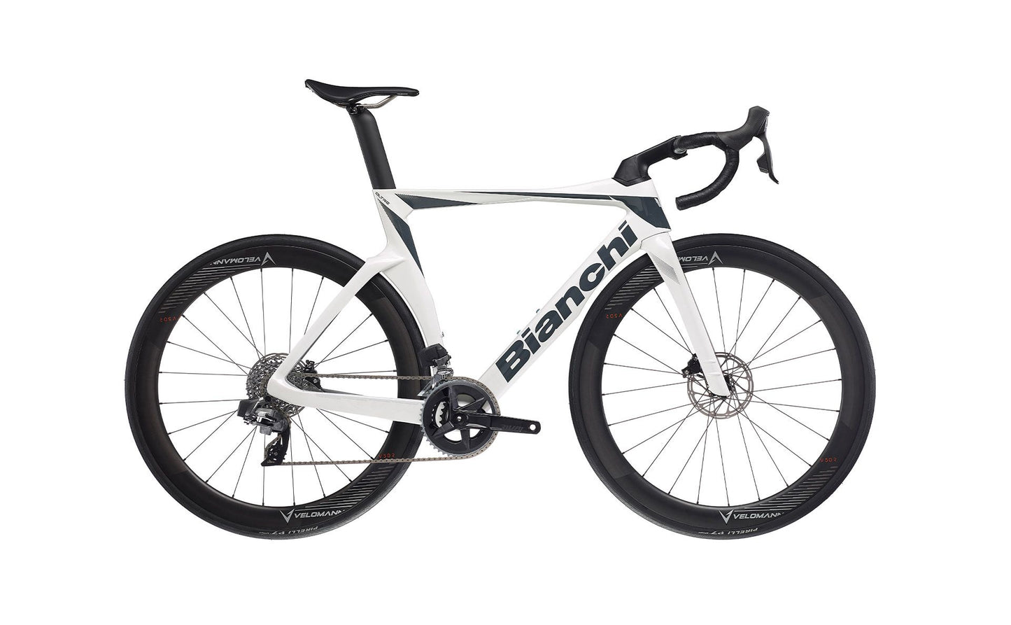 Bianchi Oltre Comp Rival eTap XG - White / Graphite Full Glossy