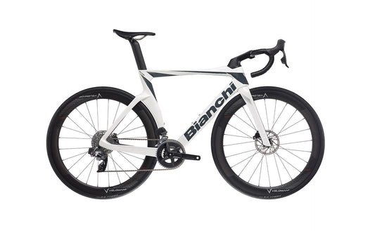 Bianchi Oltre Comp Rival eTap XG - White / Graphite Full Glossy