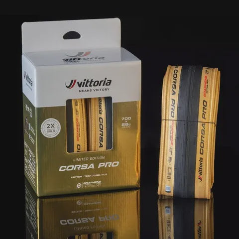 Vittoria Gold Corsa Pro TLR Twin Pack G2 - Limited Edition - 700x28c - 28-622 fold