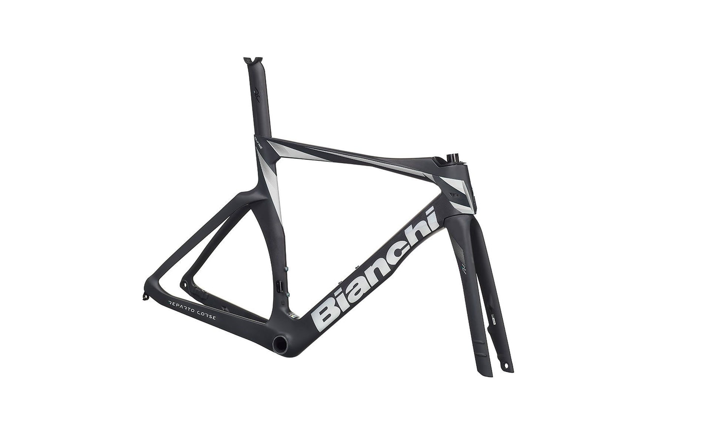 Bianchi Oltre RC Frame Kit XY - Graphite - Carbon / White-Alu Silver Full Matt MY24