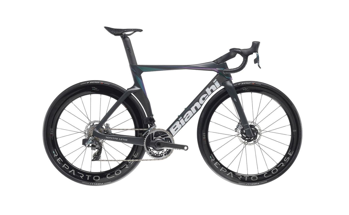 Bianchi Oltre RC Red eTap AXS XA - Graphite - Carbon / Blue / Violet-Alu Silver Full Matt