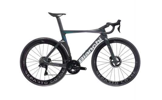 Bianchi Oltre RC Dura-Ace Di2 XA - Graphite - Carbon / Blue / Violet-Alu Silver Full Matt